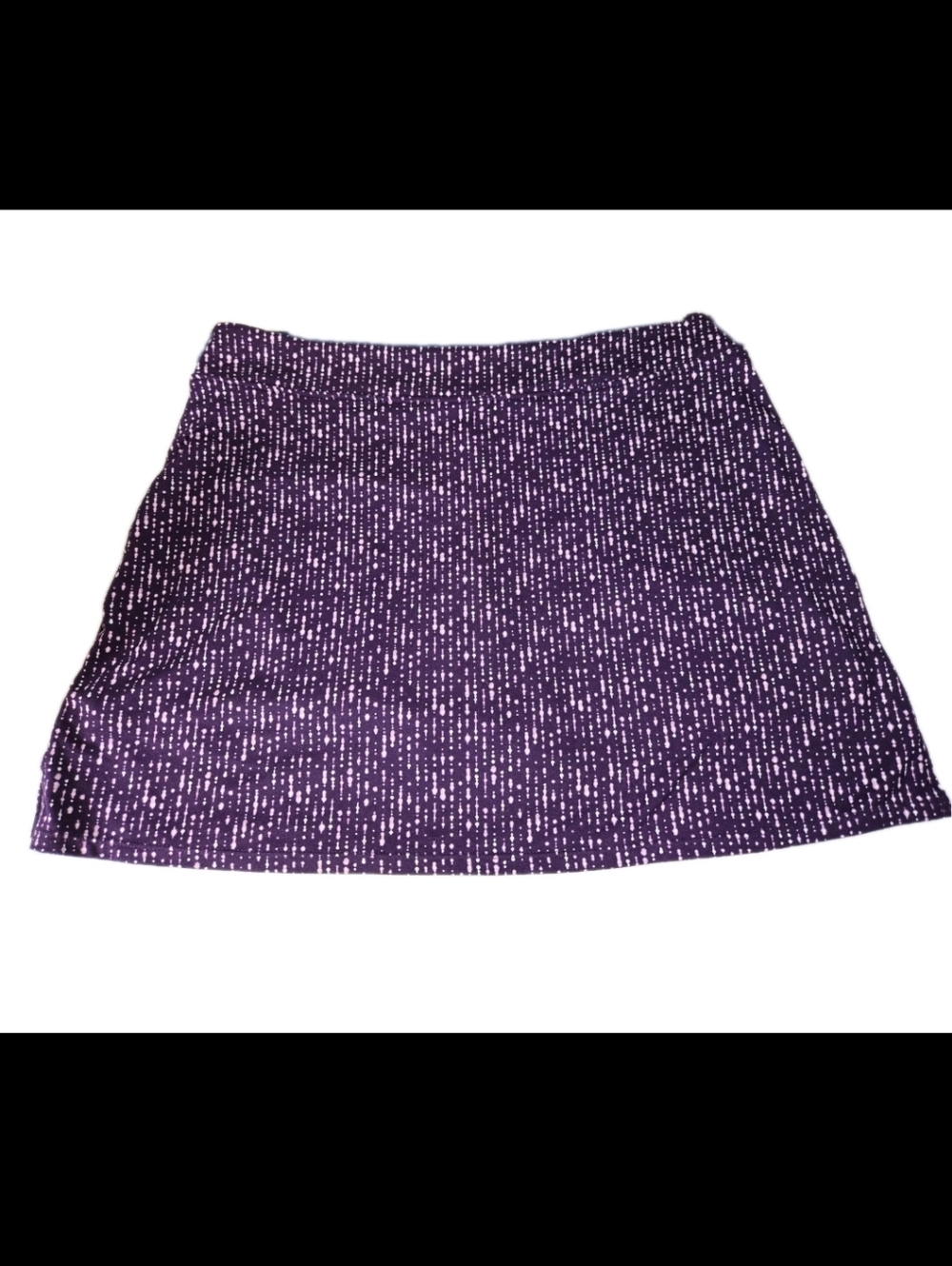 Tranquiity Womens Golf Tennis Pickle Ball Purple Geometric Large Pull On Skort